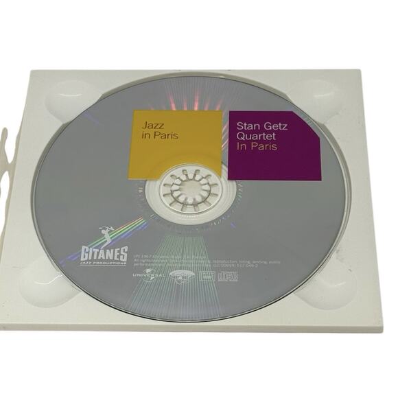 Stan Getz Quartet - In Paris Music CD 2002 Universal Music Saxophone Reissue - Picture 8 of 16